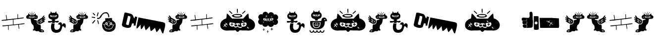 Text sample of font Alquitran Pro Dingbat Character