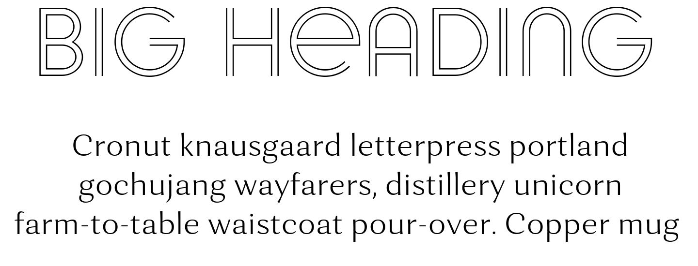 Contrast font pair Kylie 4F UltraLight + Orchidea Pro Light