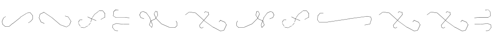 Text sample of font Alquitran Pro Ornament Layer Line