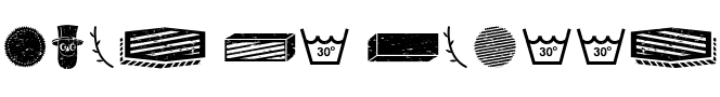 Text sample of font Ruba Style Dingbat Old 04