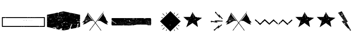 Text sample of font Ruba Style Dingbat Old 01