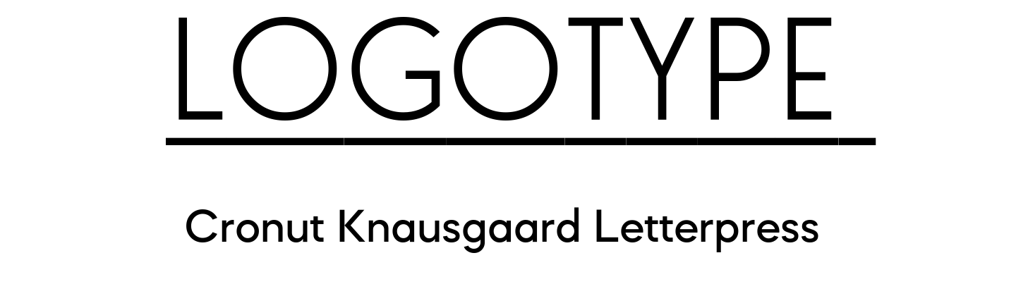 Logo font pair Stereonic S Underline + Mazzard M Medium