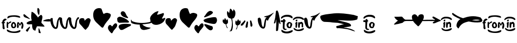 Text sample of Ukrainian font SPAGHETTI Symbols