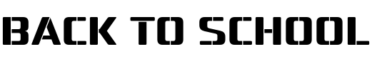 Text sample of font Naftera Display Stencil