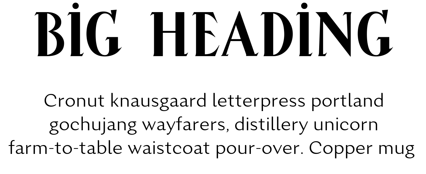 Contrast font pair Kalyna Regular + Excentra Pro Light