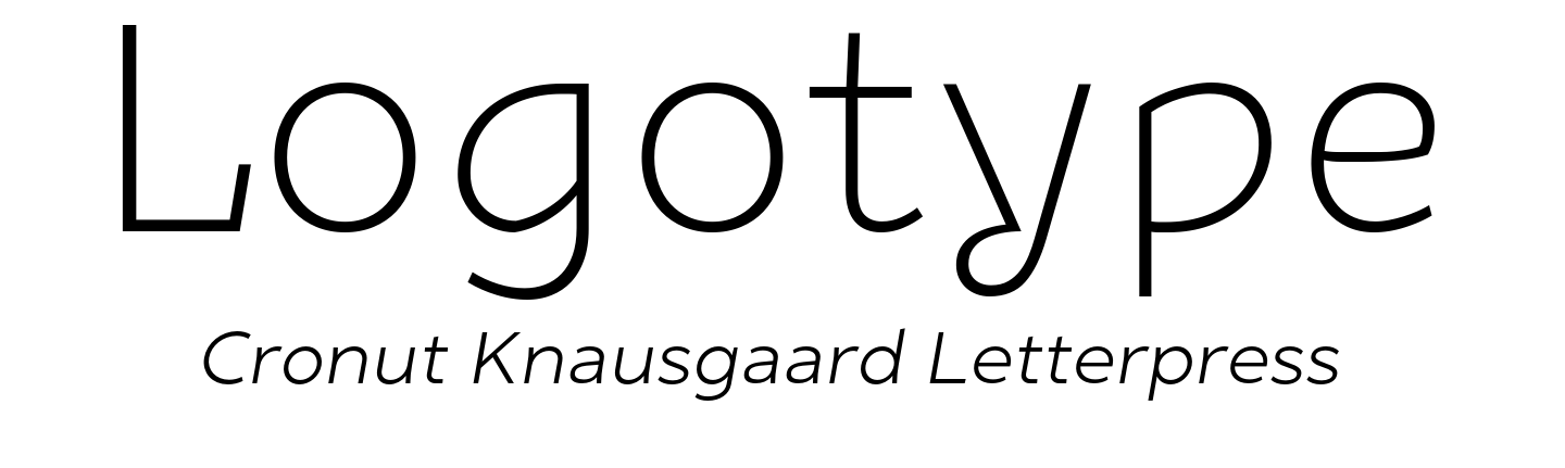 Logo font pair Aleksa Extra Light + Golca Light Italic