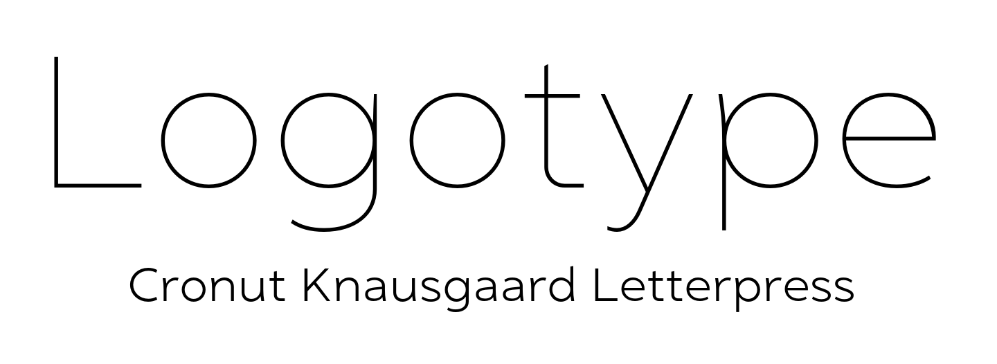 Logo font pair Golca Thin + Golca Light