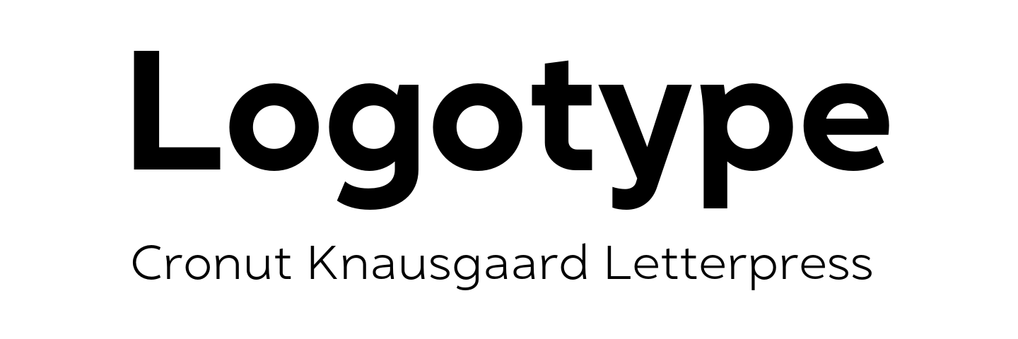Logo font pair Golca Bold + Golca Light