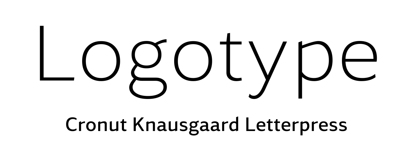 Logo font pair Accia Sans Extra Light + Accia Sans Medium