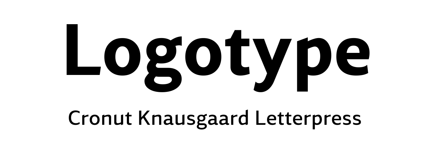 Logo font pair Accia Sans Bold + Accia Sans Medium