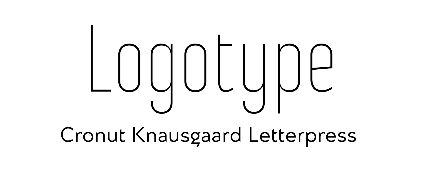 Logo font pair Steclo Thin + Almaz Regular