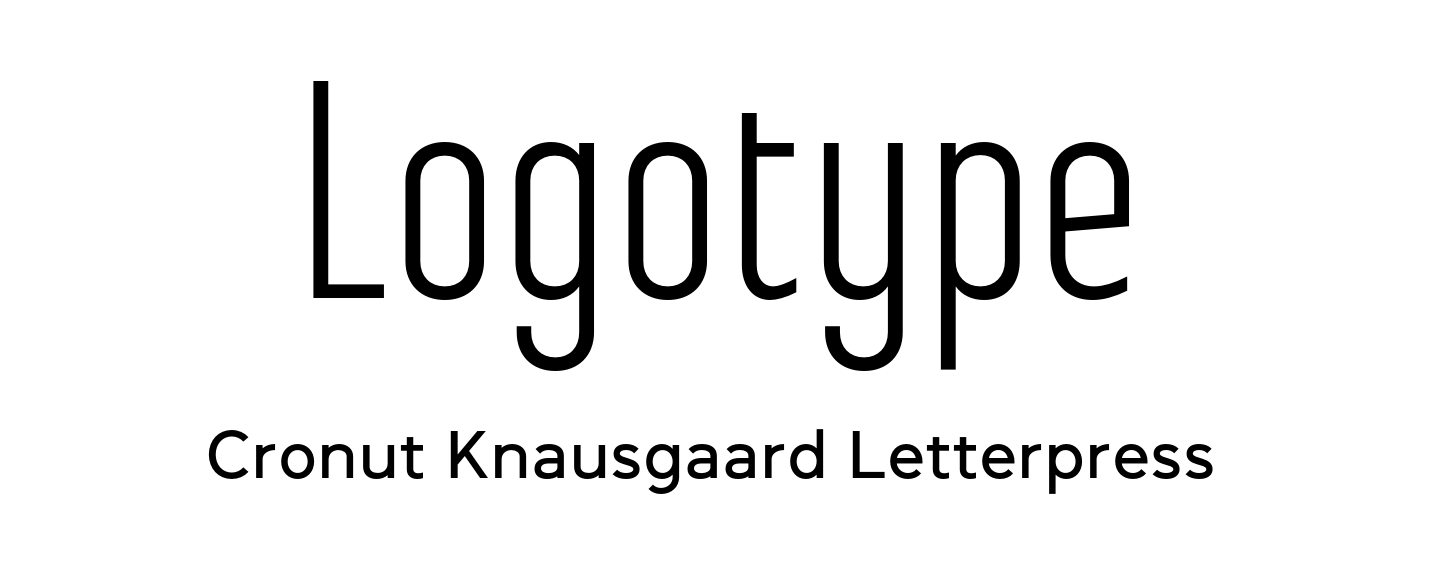 Logo font pair Steclo Light + Daikon Medium