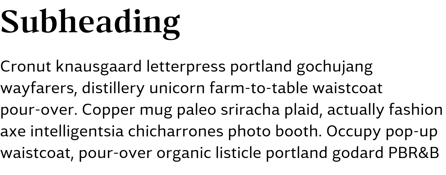 Paragraph font pair Accia Forte Semi Bold + Accia Sans Regular