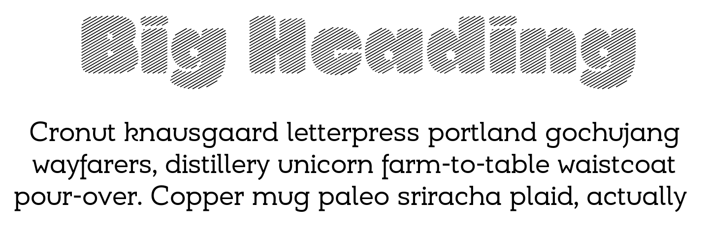 Contrast font pair Smile Pro Line + UMBA Slab Alt Regular