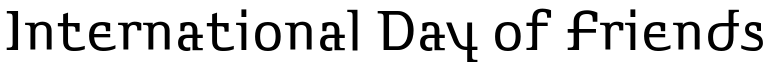 Sample of blocked russian font Stroganov Regular
