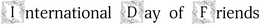 Sample of blocked russian font Orbi Initials Two