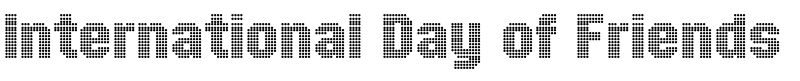 Sample of blocked russian font Dots Normal