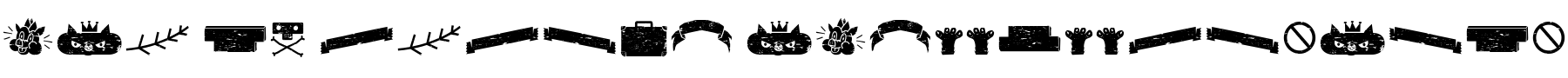 Text sample of font Ruba Style Dingbat Old 03