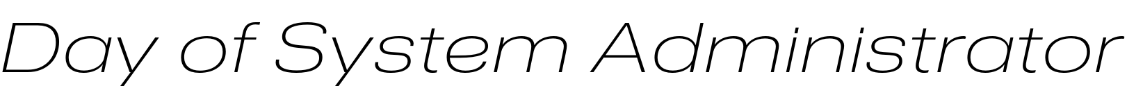 Text sample of font Nuber Next Extended Extra Light Italic, 72px