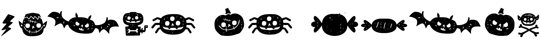 Text sample of font Hatter Display Pro Dingbat Dirt, 72px