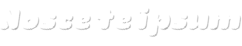 Text sample of font La Mona Pro Shadow Line Italic, 72px