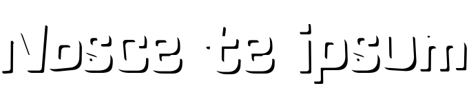 Text sample of font Lolapeluza Shadow, 72px