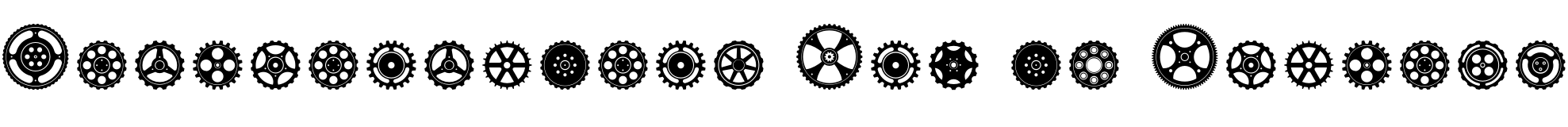Text sample of font Engranajes Regular, 72px