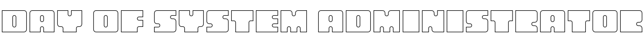 Text sample of font Oboe Outline