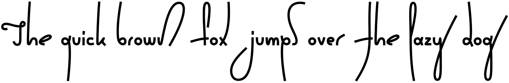 Text sample of Ukrainian font Wild Loops Bold, 72px