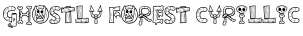 Font family thumbnail Ghostly Forest Cyrillic