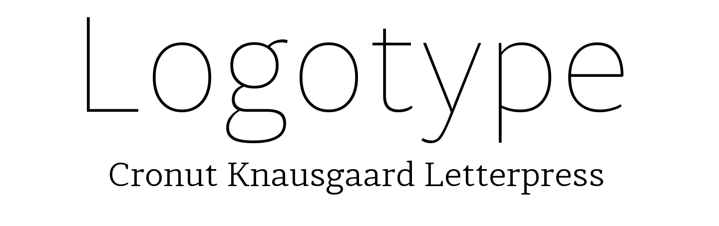 Logo font pair Diaria Sans Pro Thin + Skema Pro News Light