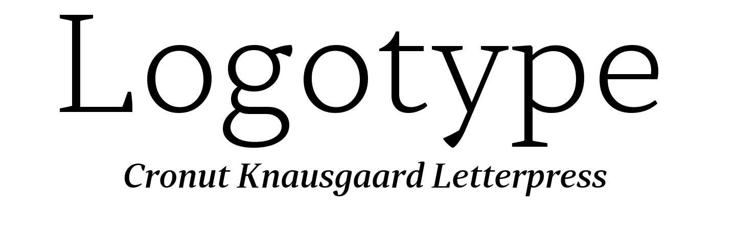 Logo font pair Skema Pro Text Extra Light + Skema Pro Display Medium Italic