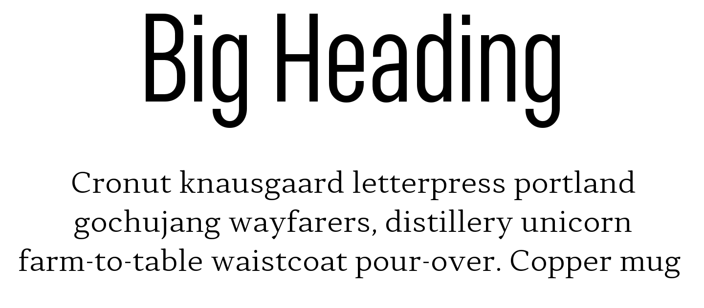 Contrast Pair Opinion Pro Extra Condensed Regular + Skema Pro Omni Light