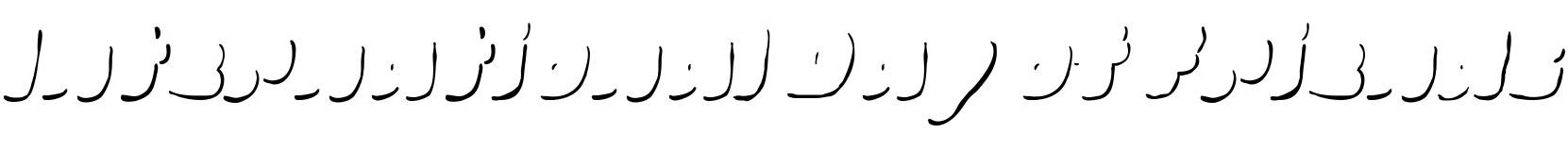 Text sample of font La Mona Pro Hand Shadow Italic, 72px