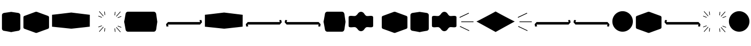Text sample of font Alquitran Pro Dingbat Shape