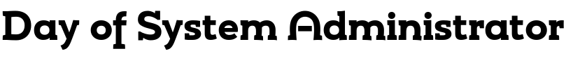 Text sample of font UMBA Slab Alt Bold