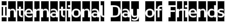 Sample of blocked russian font February 2 Initials