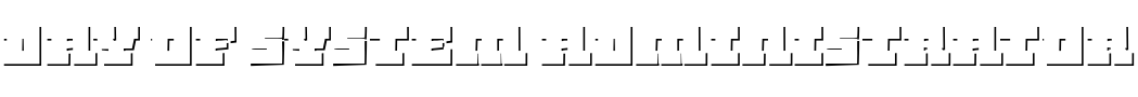 Text sample of font Spike Bot Shadow